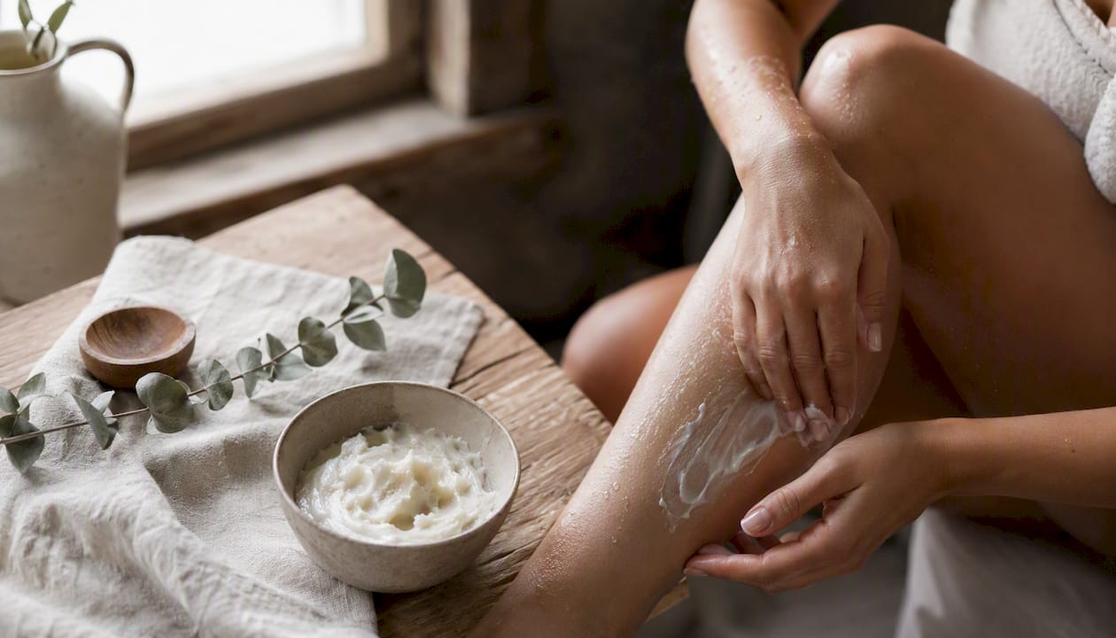 How to use body balm after a shower for softer skin