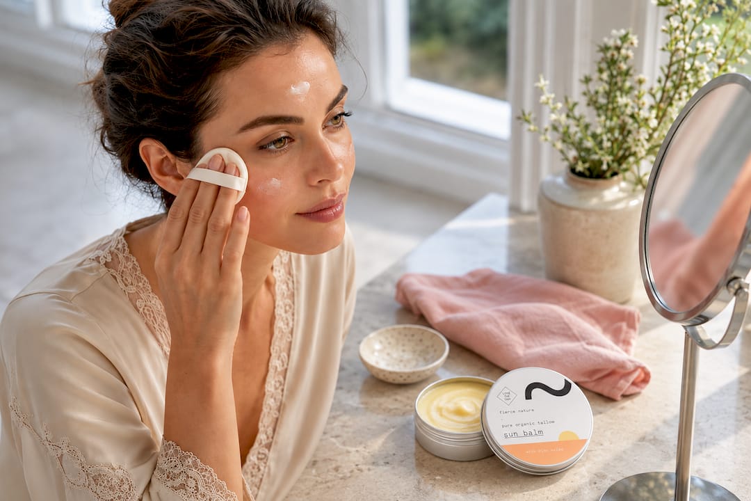 Alle zwei Stunden: Sonnenschutz über dem Make-up mit Talg-Balsam erneut auftragen, UK